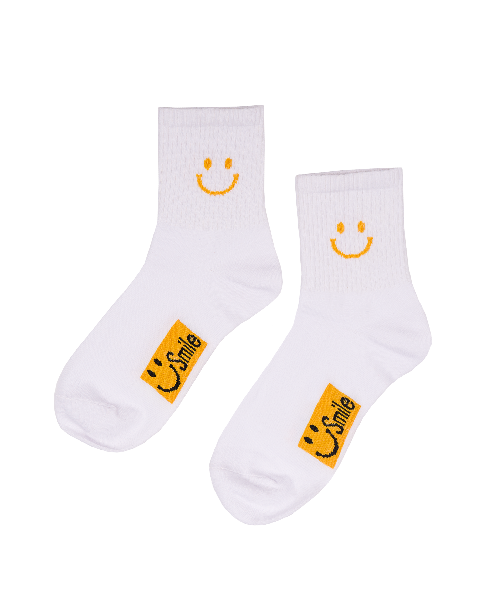 Jack's Surfboards Women's Smile Ankle Socks - Yellow and White