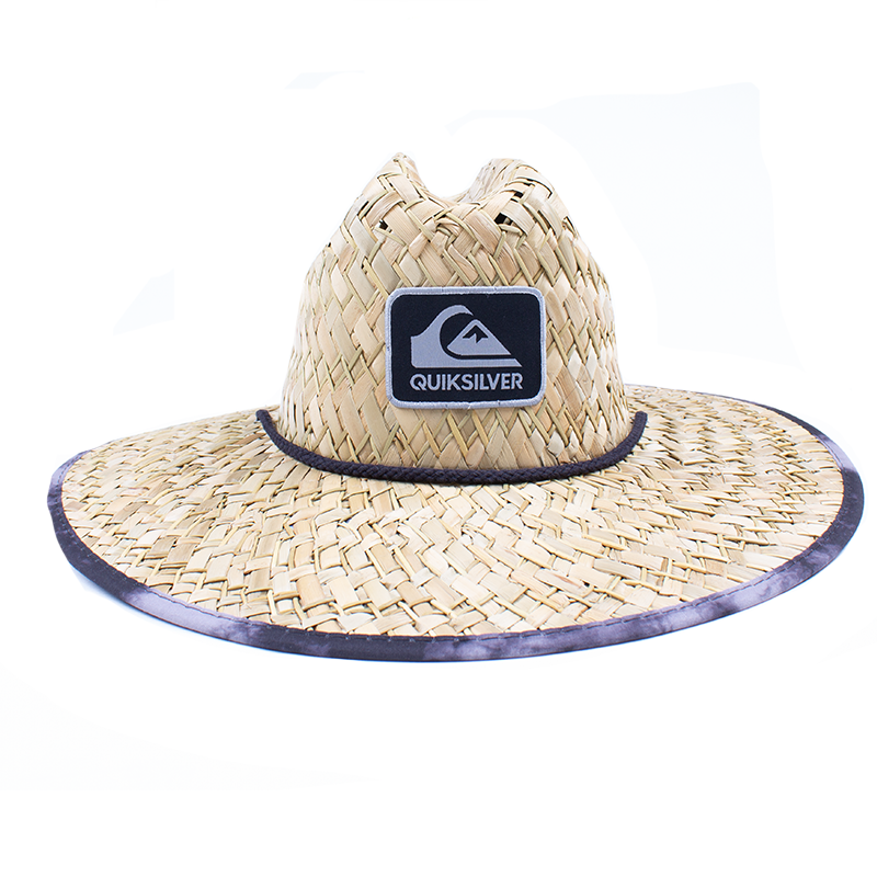 Men's Quiksilver Outsider Straw Hat in Fog Grey