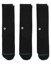 Stance Icon 3 Pack Socks - Black