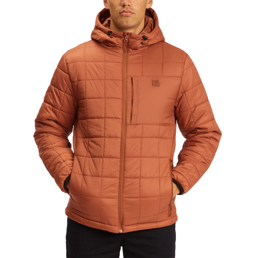 Billabong A/Div Journey Hooded Zip-Up Puffer Jacket in Amber