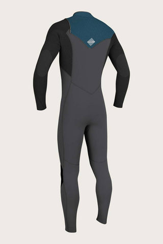 Youth Hyperfreak 3/2+ Chest Zip Fullsuit - Gunmetal/Black/Ultra Blue