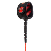 6' FCS Freedom Helix All Around Leash - Red/Black