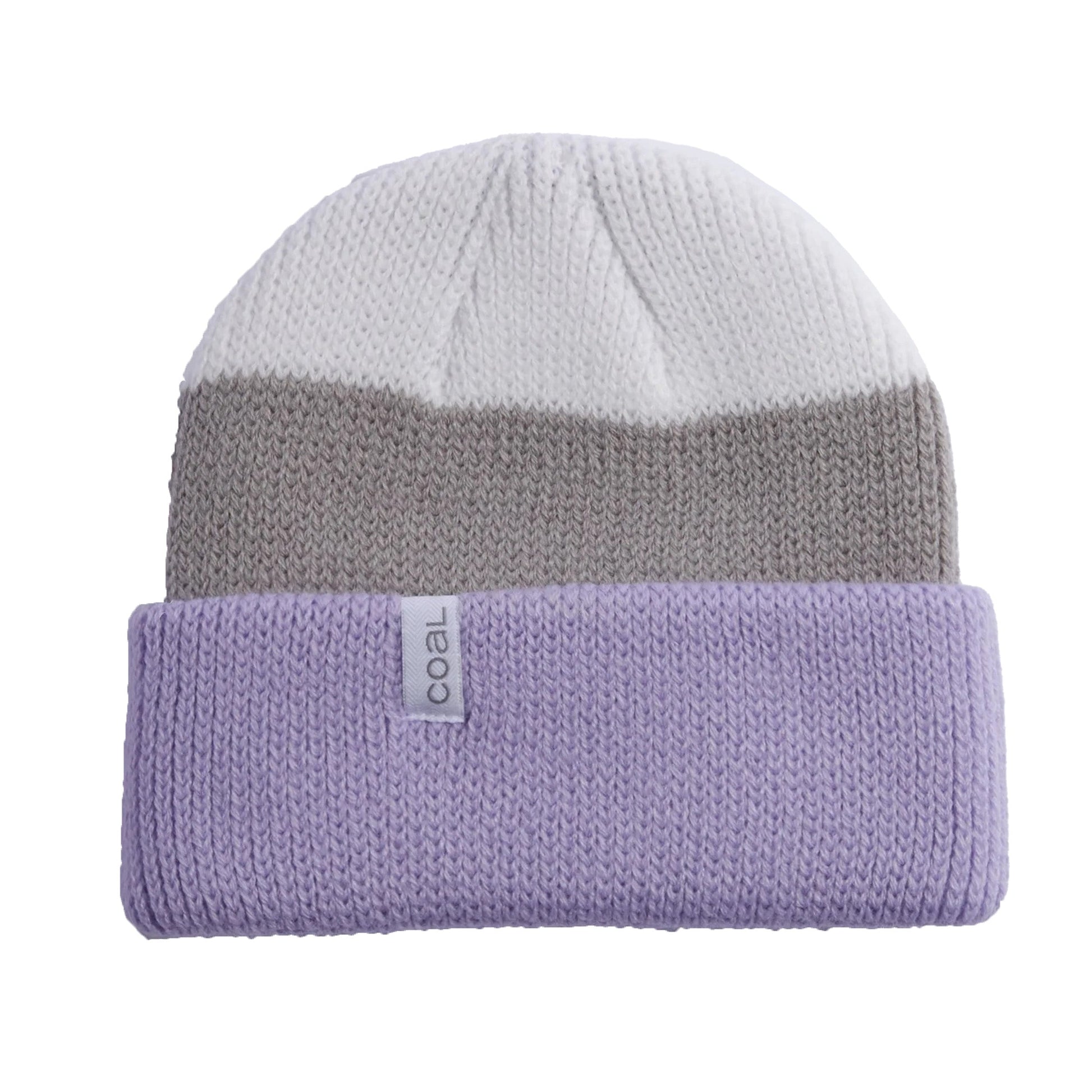 Coal Headwear ﻿The Frena Thick Knit Cuffed Beanie - Lilac Stripe