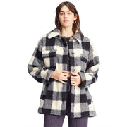 Billabong Women`s Fairbanks Button-Up Teddy Bear Jacket