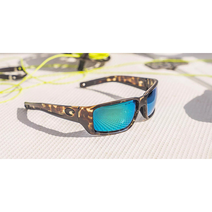 Fantail Pro Sunglasses (Matte Black/Blue Mirror - Polarized)