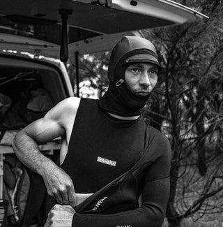 Manera Magma 0.5mm Hooded Sleeveless Baselayer Wetsuit Top - Slate Black 