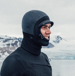 Manera Magma 2mm Surf Hood - Black 