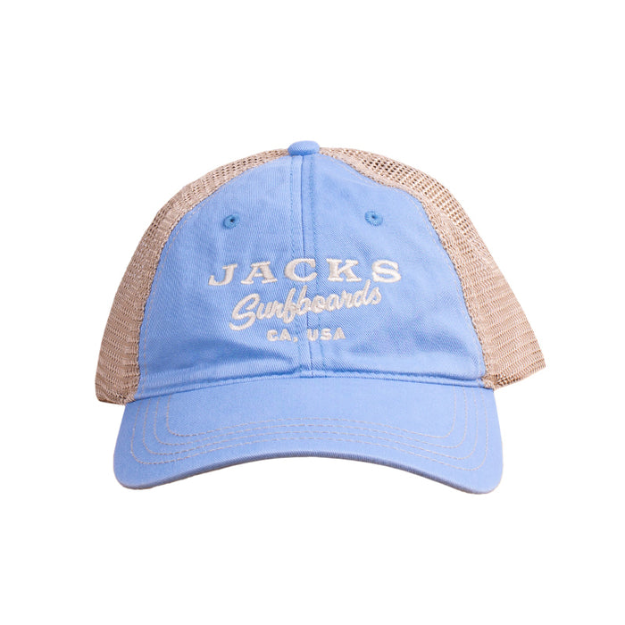 Jack's Surfboards Men's Cappa Snapback Hat in Light Blue/Cream