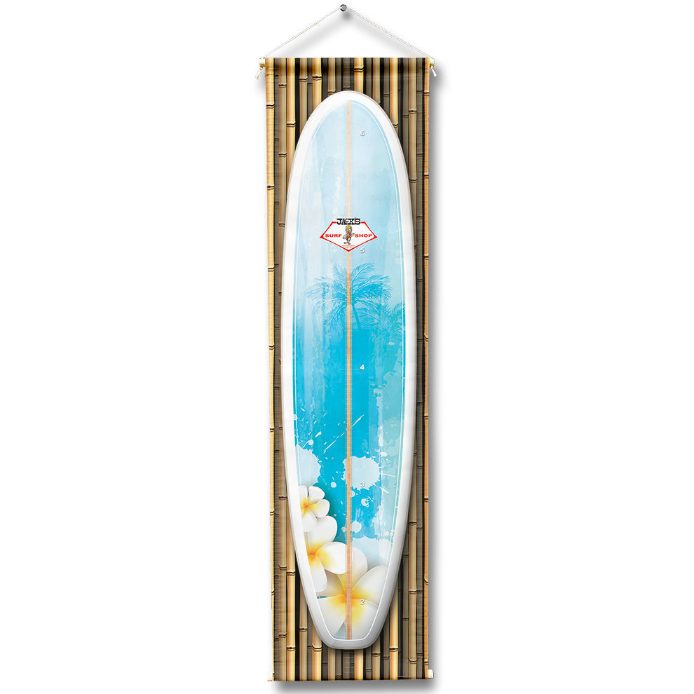The Wall Stars x Jack's Surfboards Growth Chart - Plumeria Longboard