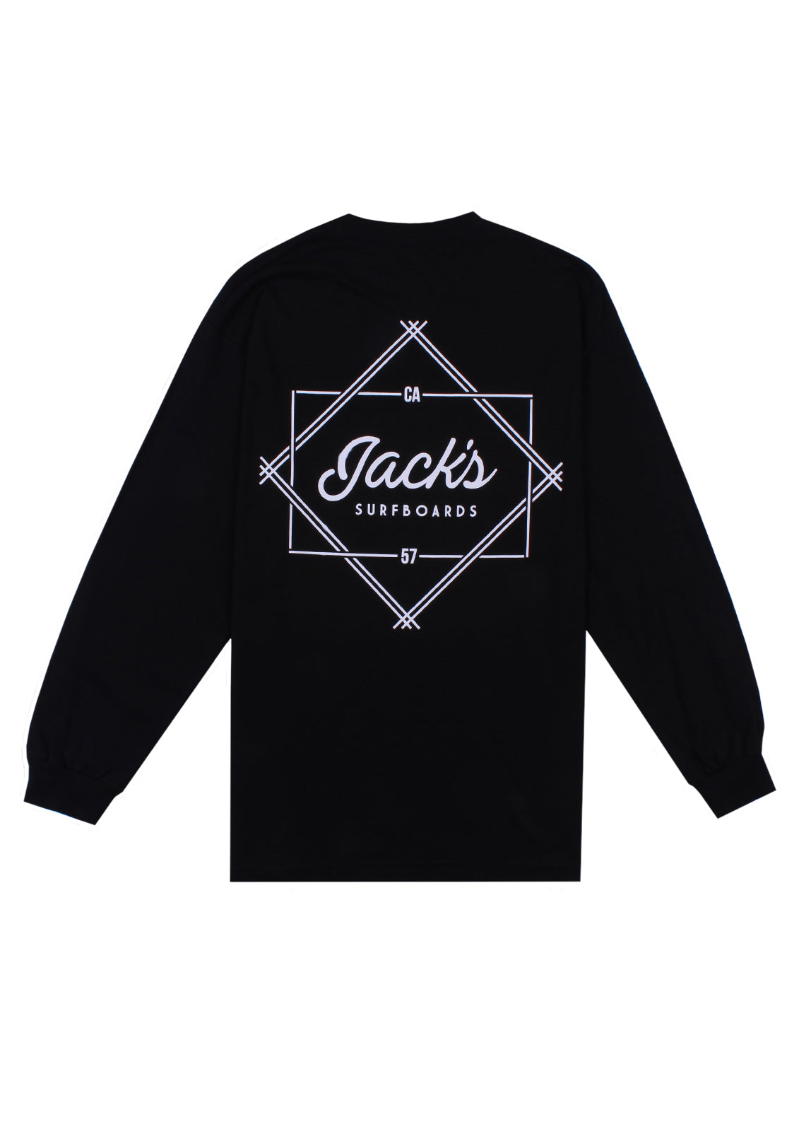 Jack's Surfboards Action Long Sleeve Tee - Black