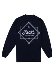 Jack's Surfboards Action Long Sleeve Tee - Navy