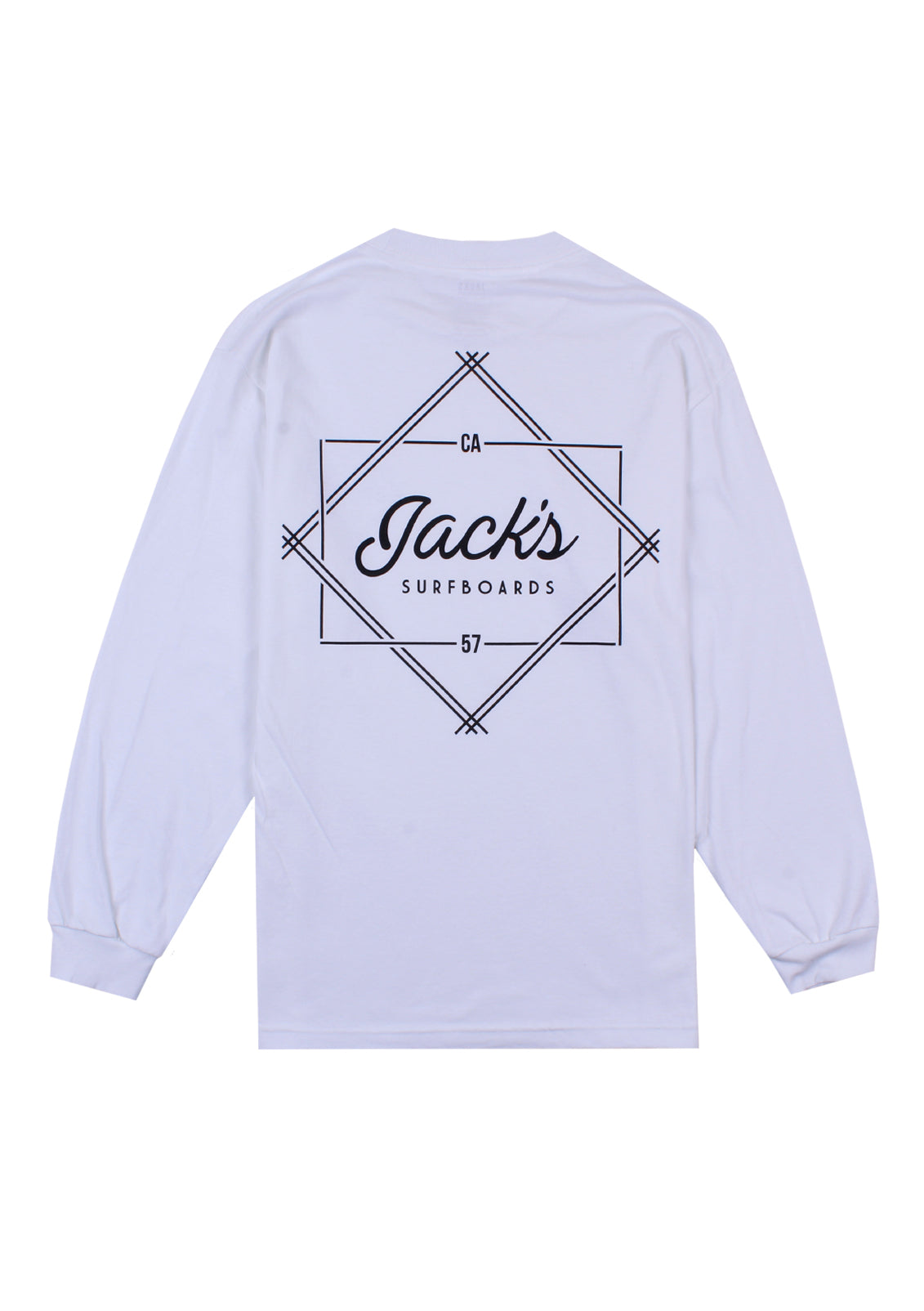 Jack's Surfboards Action Long Sleeve Tee - White