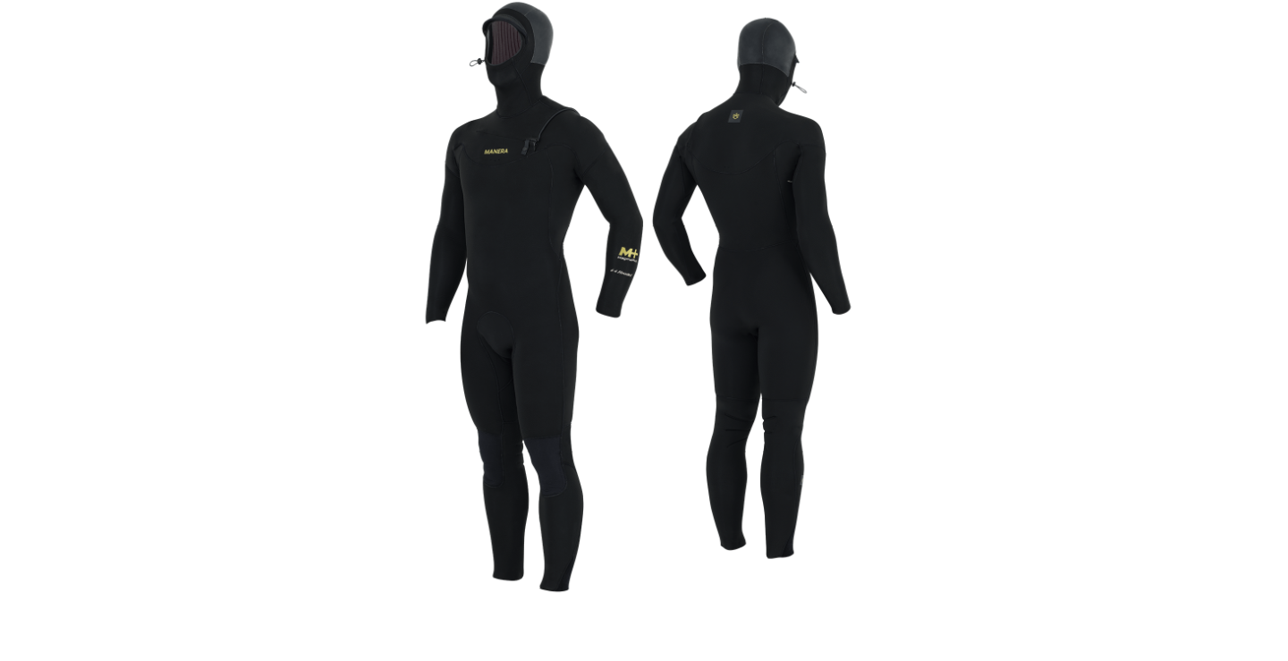Manera Men's Magma Meteor 6/4mm Chest Zip Hooded Fullsuit Wetsuit