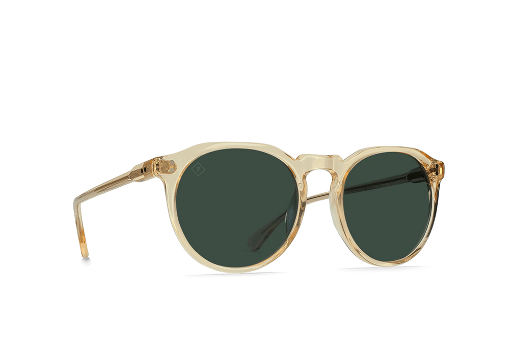 Remmy Polarized Sunglasses - Champagne Crystal / Green
