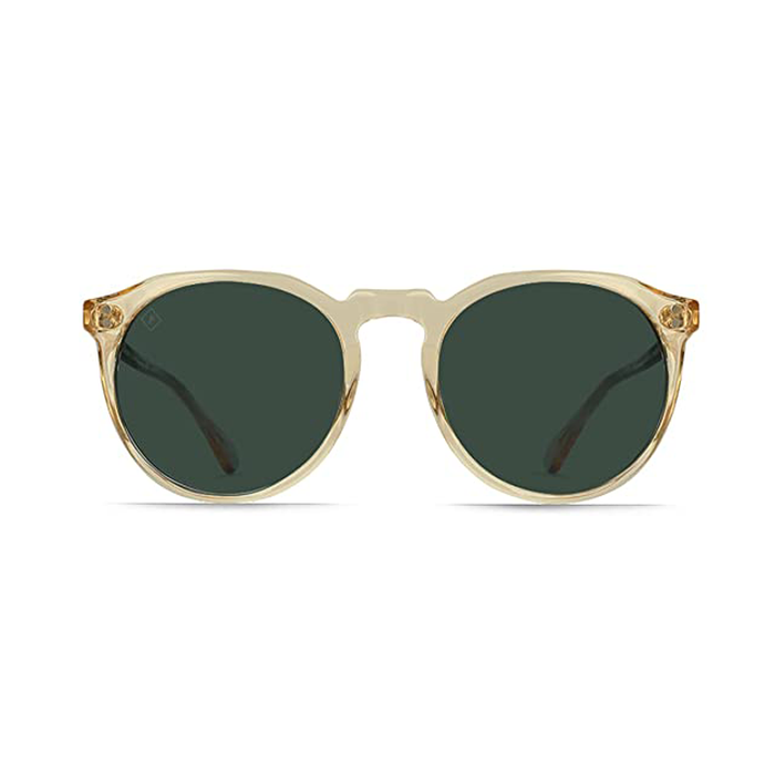 Remmy Polarized Sunglasses - Champagne Crystal / Green