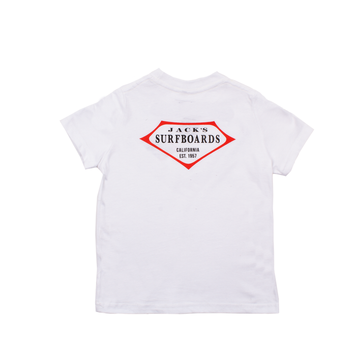 Little Boy's(2-7) Retro Lam S/S T-Shirt-White