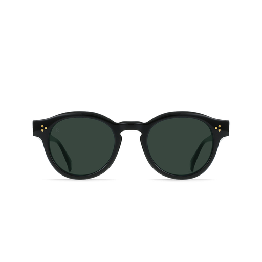 Raen Zelti Sunglasses in Recycled Black/Green Polarized