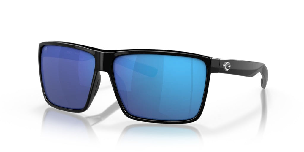 Rincon Sunglasses (Shiny Black/Blue Mirror - Polarized)
