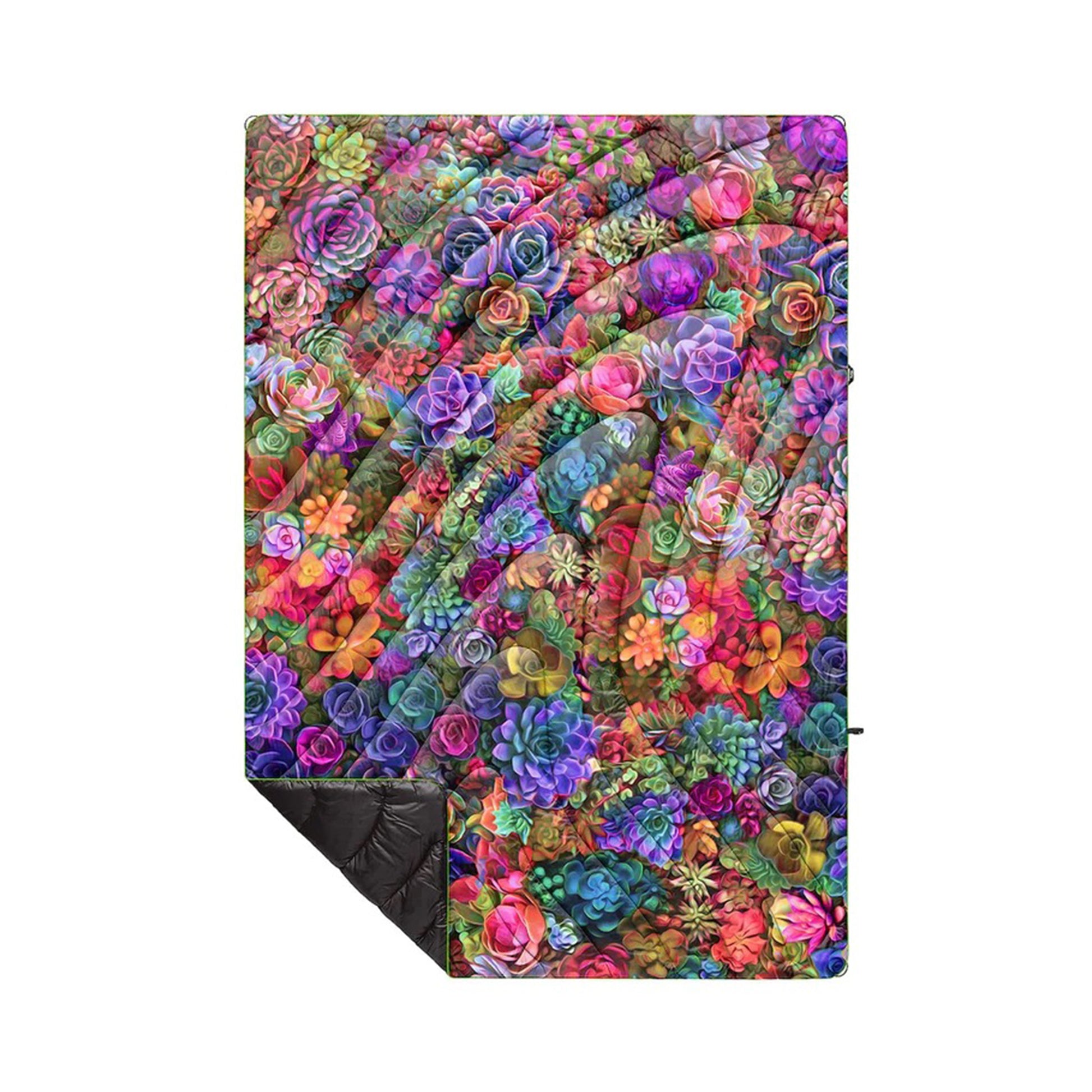 Rumpl Puffy Blanket - Psychedelic Succulents