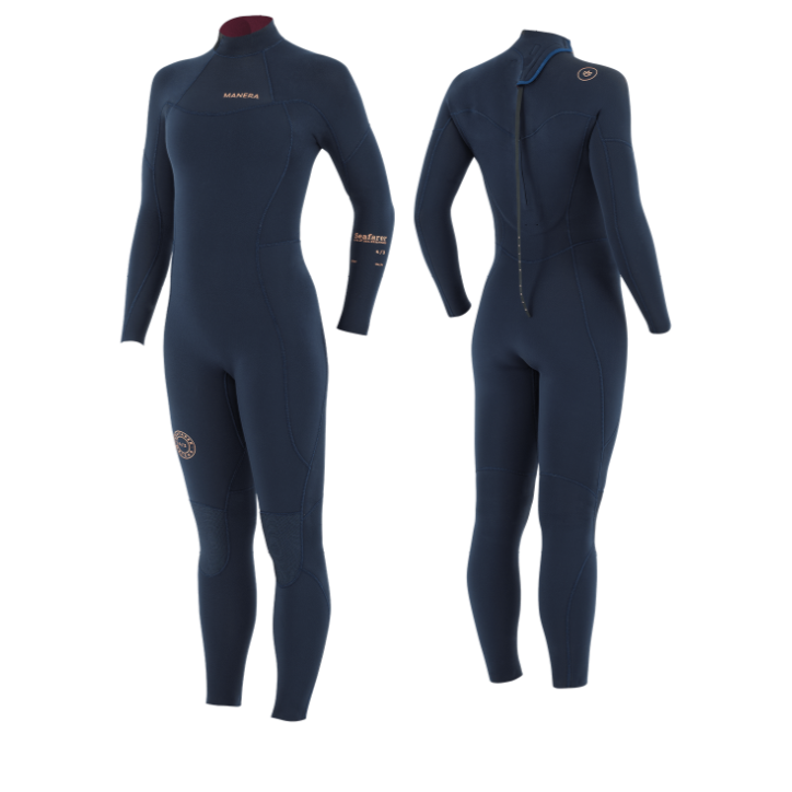 Manera Women's Seafarer Steamer 4/3mm Back Zip Fullsuit Wetsuit - Sailor 