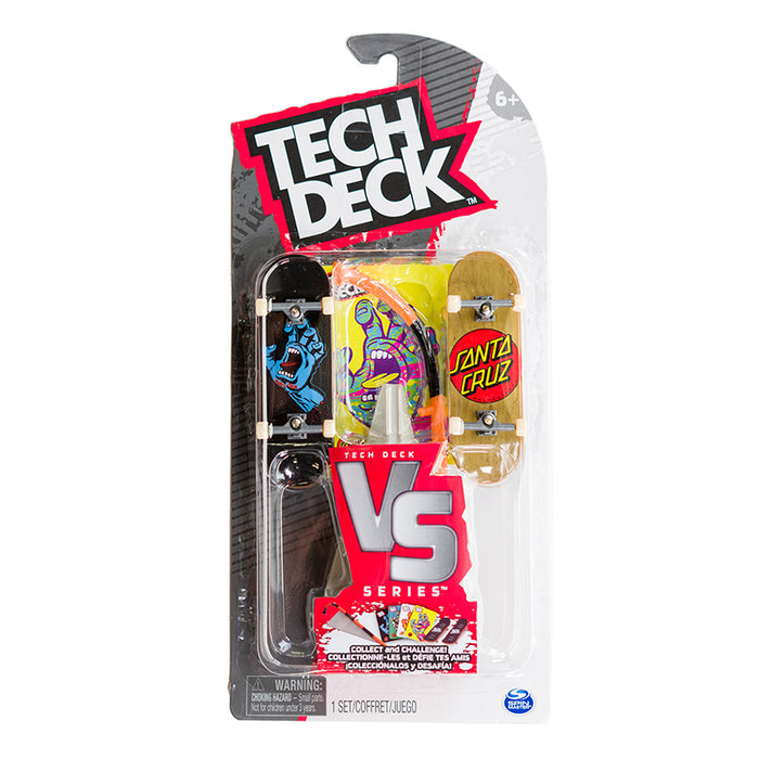 Tech Deck, VS Series Skateboards, Fingerboard 2-Pack, Obstacle and Challenge Card Set