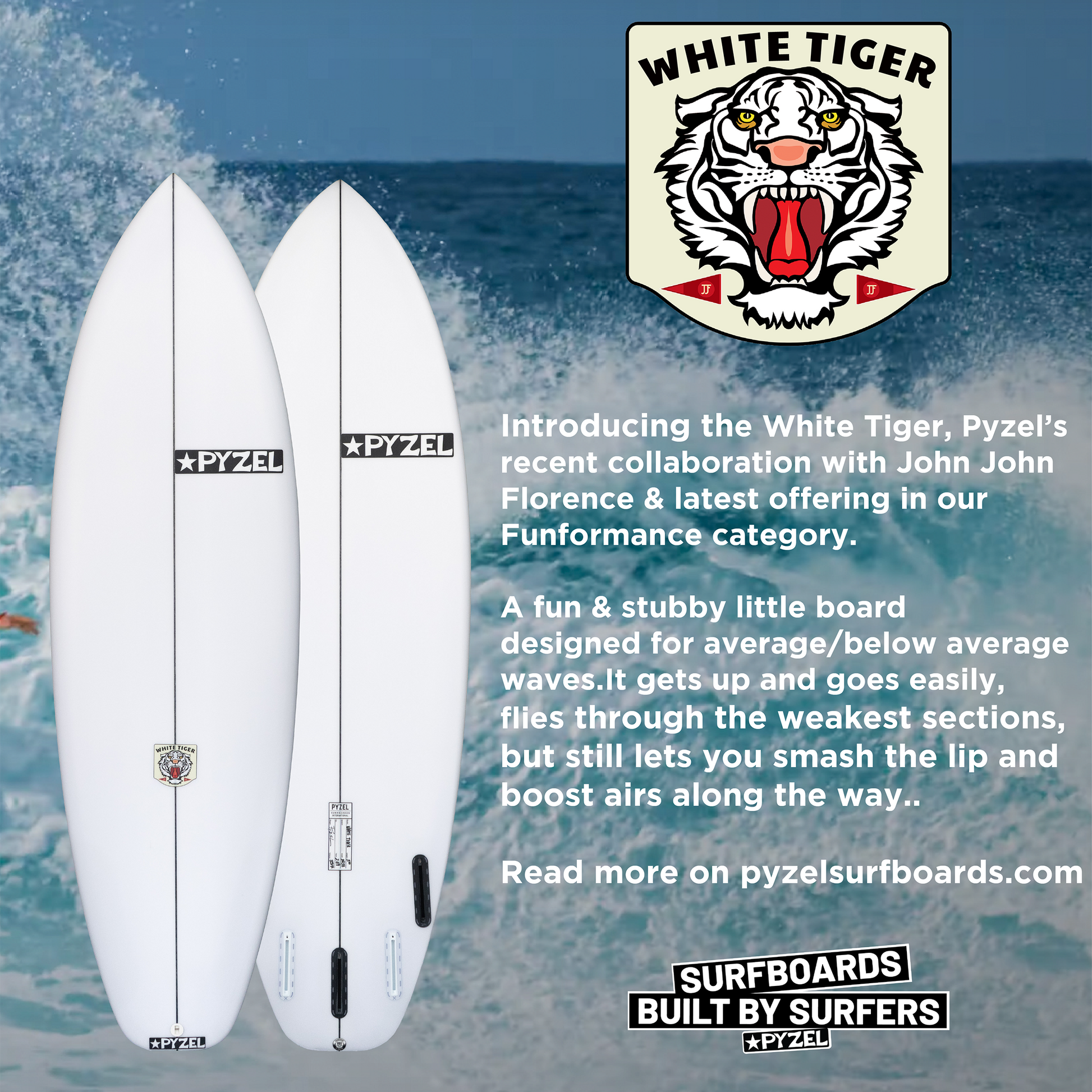 White Tiger (Special Order) – Jack's Surfboards White Tiger (Special Order) – Jack's Surfboards