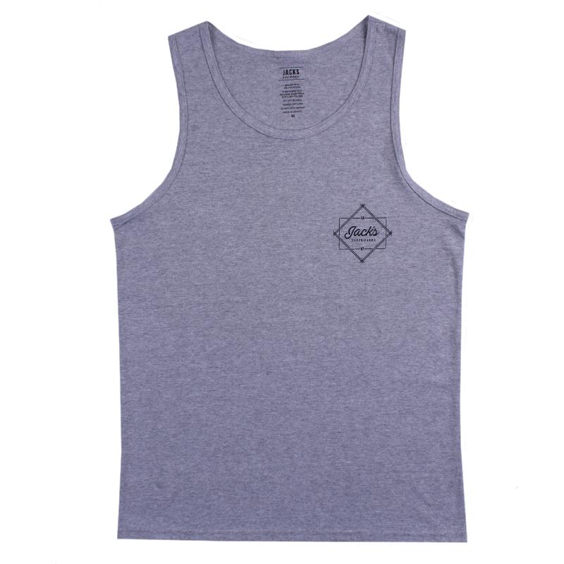 Jacks Surfboard Men's Action Tank Top - Heather Grey