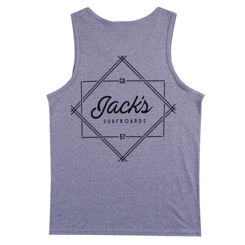 Jacks Surfboard Men's Action Tank Top - Heather Grey