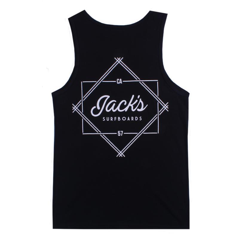 Jacks Surfboard Men's Action Tank Top - Black