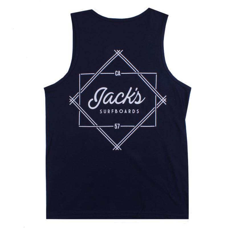 Jacks Surfboard Men's Action Tank Top - Navy