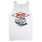 Jack's Surfboards Men's California Diamond Transport Tank Top - White
