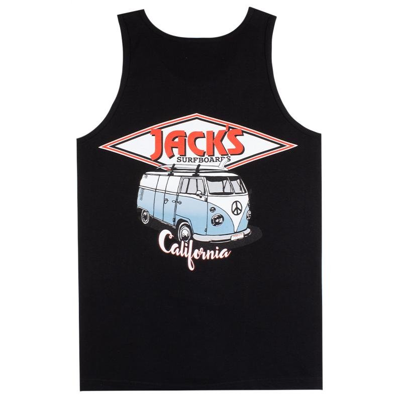 Jack's Surfboards Men's California Diamond Transport Tank Top - Black