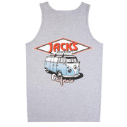 Jack's Surfboards Men's California Diamond Transport Tank Top - Heather Grey