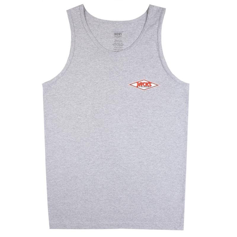 Jack's Surfboards Men's California Diamond Transport Tank Top - Heather Grey