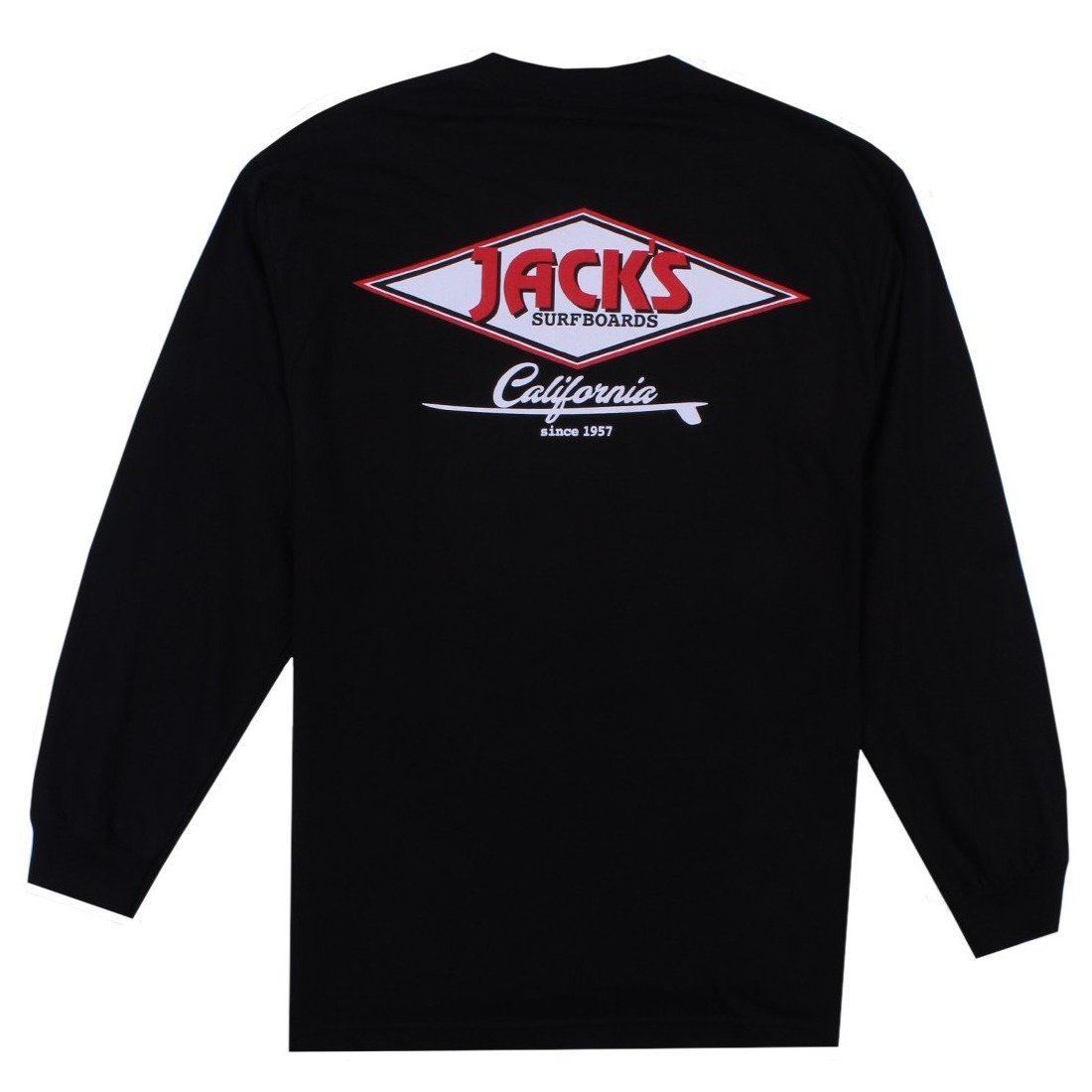 Jack's Surfboards Cal Diamond Long Sleeve Tee - Black