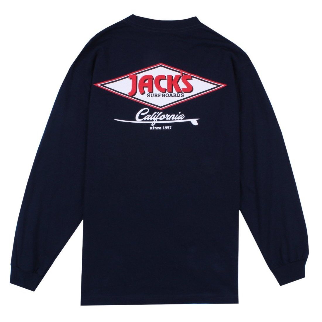 Jack's Surfboards Cal Diamond Long Sleeve Tee - Navy