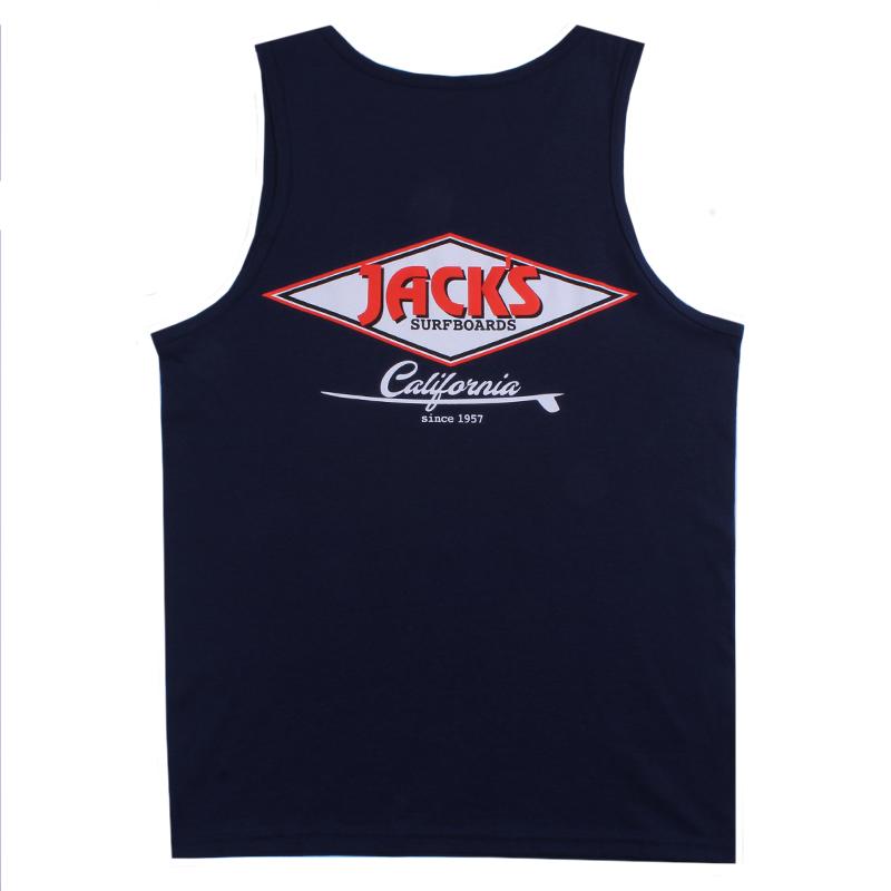 Jacks Surfboard Men's Cal Diamond Tank Top - Navy