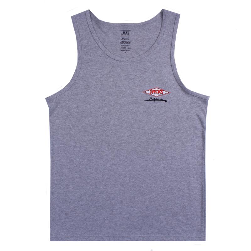 Jacks Surfboard Men's Cal Diamond Tank Top - Heather Grey