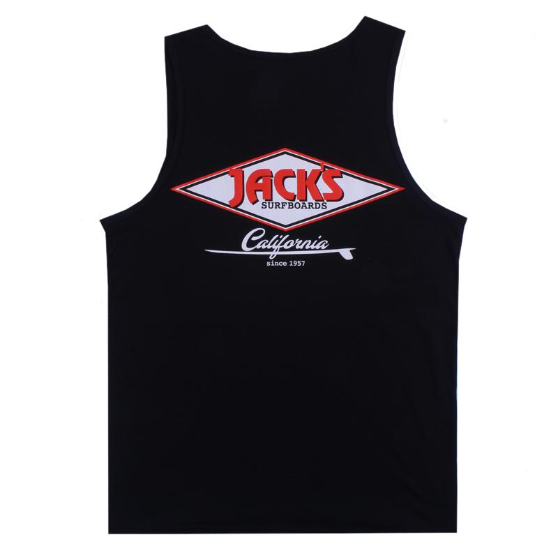 Jacks Surfboard Men's Cal Diamond Tank Top - Black