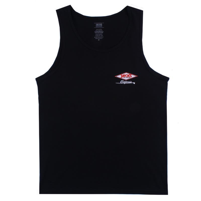 Jacks Surfboard Men's Cal Diamond Tank Top - Black