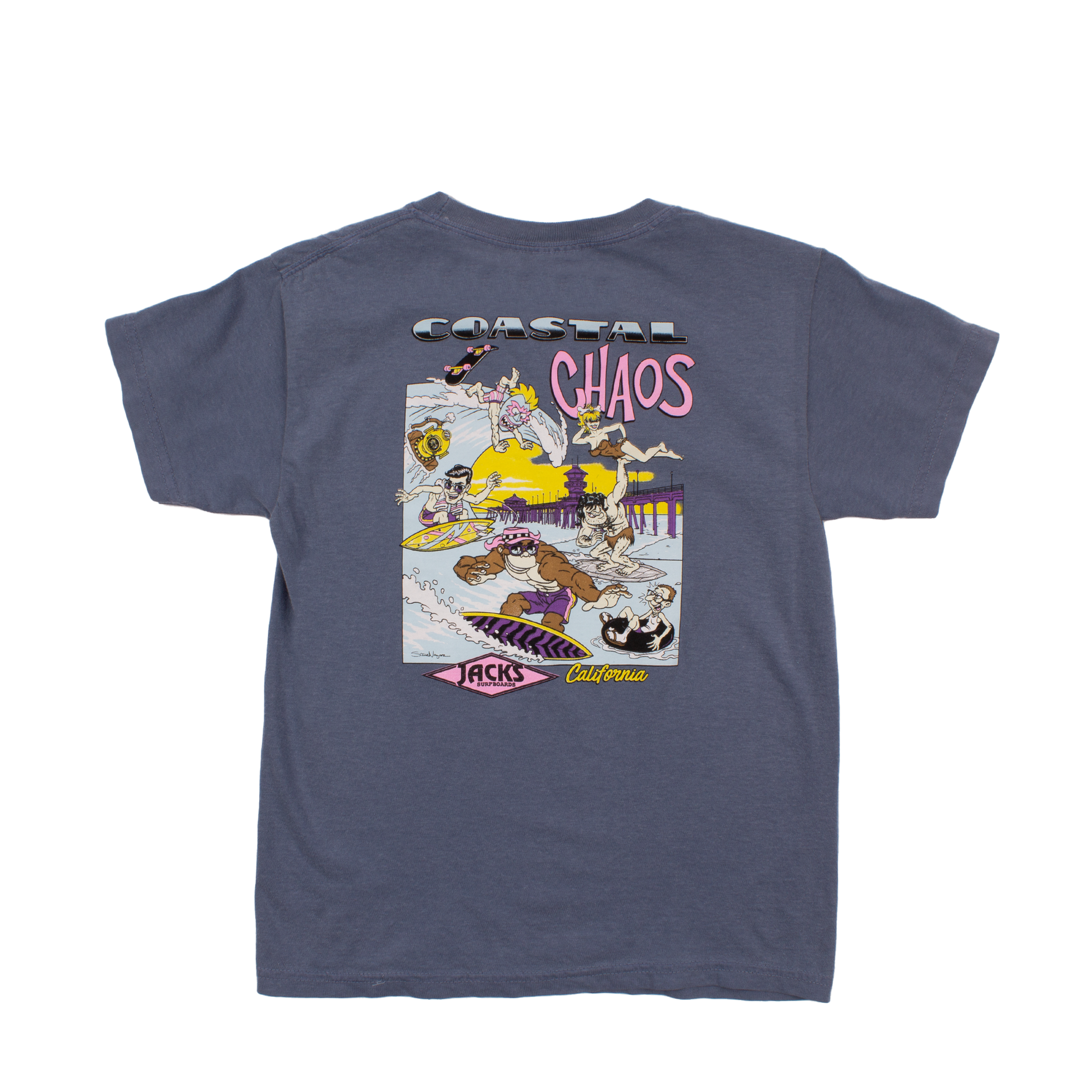 Boy's Coastal Chaos S/S Tee-Blue