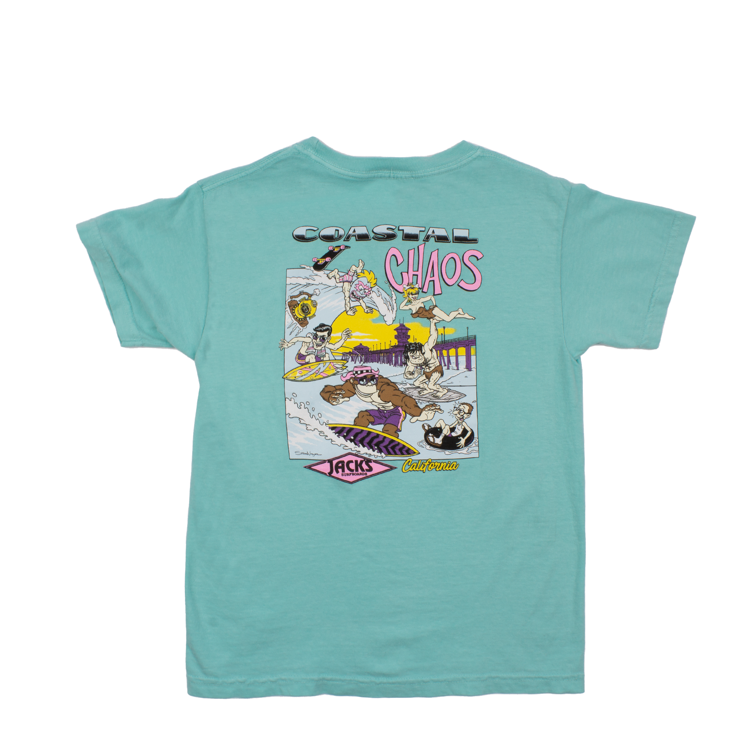 Boy's Coastal Chaos S/S Tee-Mint