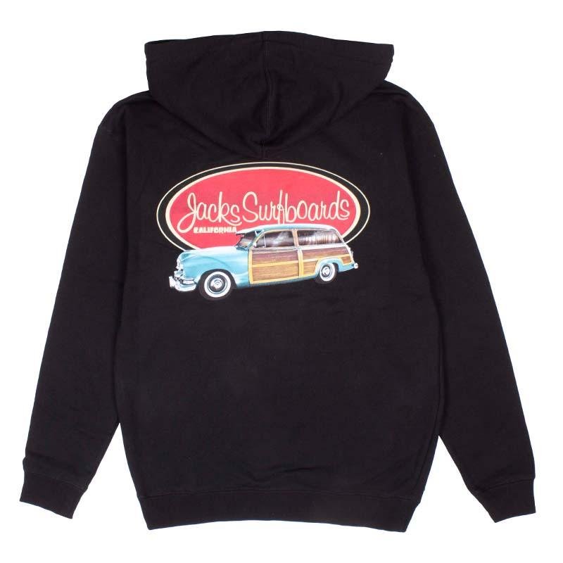 Jacks Surfboard Men's Country Squire Pullover Hoodie - Black