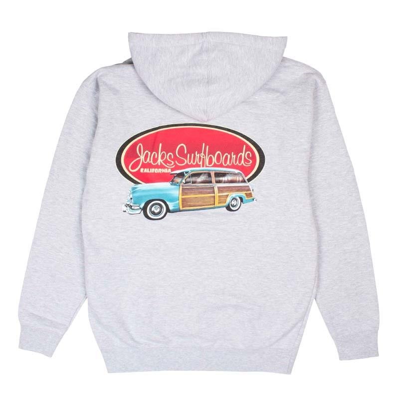 Jacks Surfboard Men's Country Squire Pullover Hoodie - Heather Grey