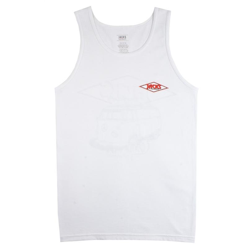 Jack's Surfboards Men's Country Squire Tank Top - White