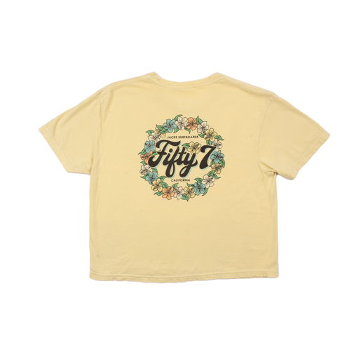 Country S/S Crop Top T-Shirt-Yellow