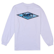 Jack's Surfboards Men's Crystal Wave Long Sleeve T-Shirt - White