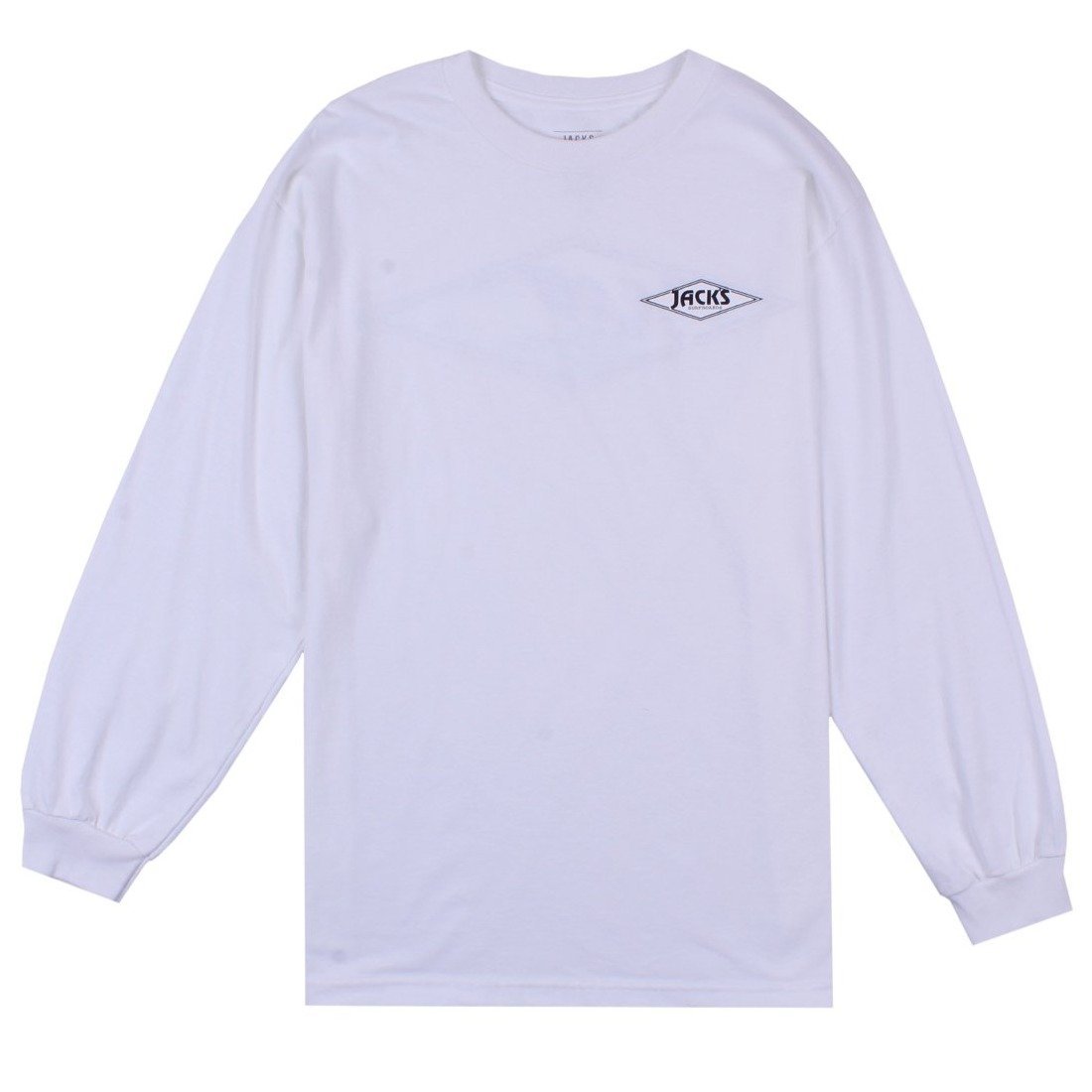 Jack's Surfboards Men's Crystal Wave Long Sleeve T-Shirt - White