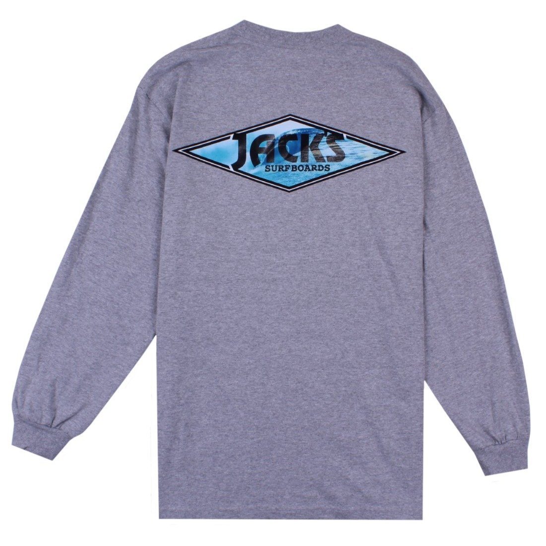 Jack's Surfboards Men's Crystal Wave Long Sleeve T-Shirt - Athletic Heather