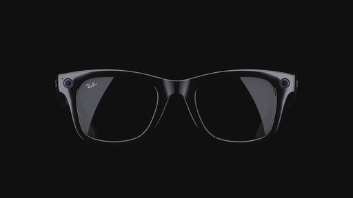 RW4005 Ray-Ban Stories Sunglasses In Meteor Black W/ Dark Green Lenses